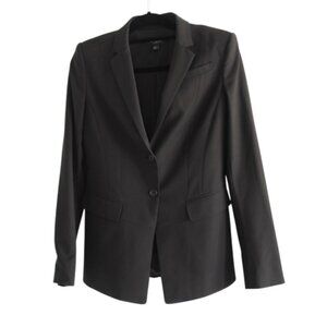 Ann Taylor Wool-blend Black Blazer Suit Jacket Size 6T (Tall)